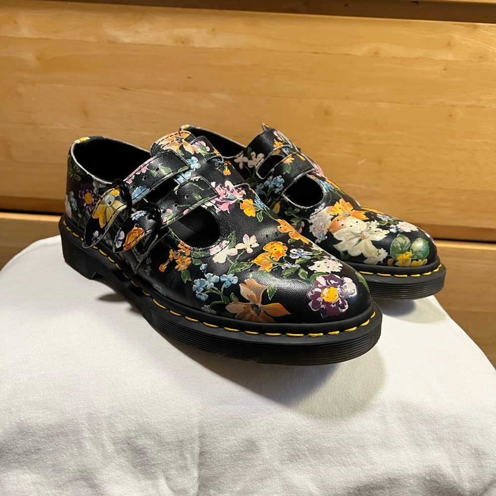 Dr. Martens Floral Mary Jane Shoes
